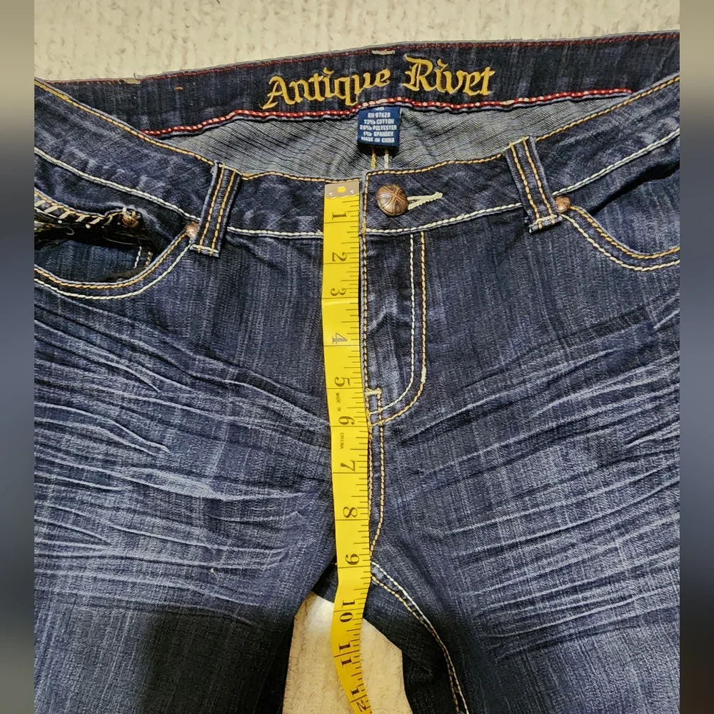 Antique river women's dark denim jeans bootcut - Picture 7 of 11